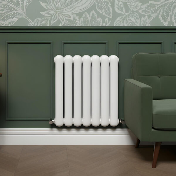 Sorrento White Horizontal 2 Column Designer Radiator | Designer Radiator | Heating | Delivery UK and Ireland | Bathshed