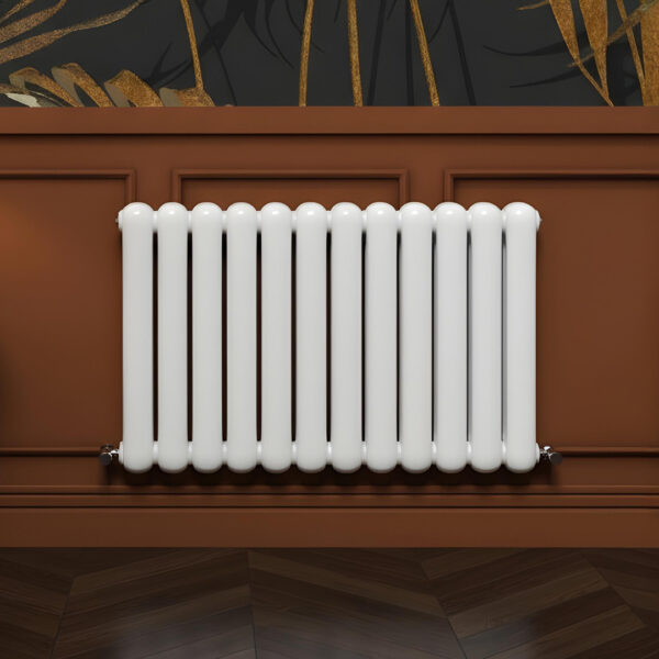 Sorrento White Horizontal 2 Column Designer Radiator | Designer Radiator | Heating | Delivery UK and Ireland | Bathshed
