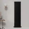 Sorrento Black Vertical Designer Radiator | Designer Radiator | Heating | Delivery UK and Ireland | Bathshed