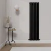 Sorrento Black Vertical Designer Radiator | Designer Radiator | Heating | Delivery UK and Ireland | Bathshed