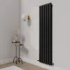Sorrento Black Vertical Designer Radiator | Designer Radiator | Heating | Delivery UK and Ireland | Bathshed