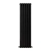 Sorrento Black Vertical Designer Radiator | Designer Radiator | Heating | Delivery UK and Ireland | Bathshed