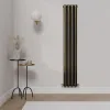 Sorrento Brushed Bronze Vertical Designer Radiator | Designer Radiator | Heating | Delivery UK and Ireland | Bathshed