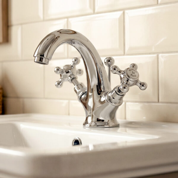 York Chrome Mono Basin Mixer
