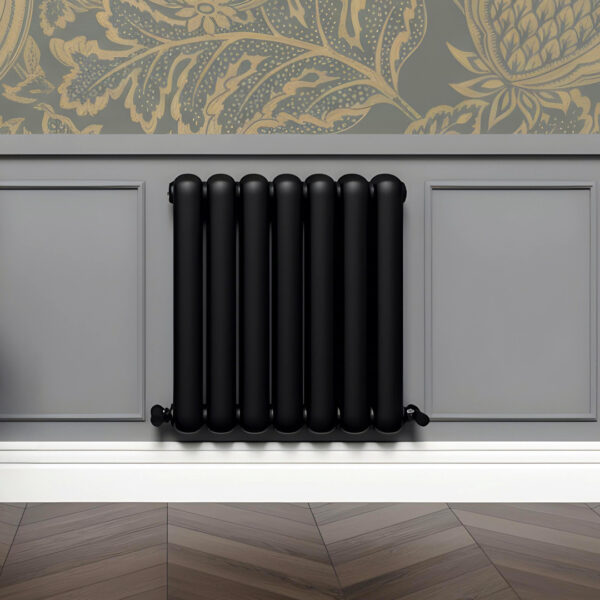 Sorrento Black Horizontal 2 Column Designer Radiator | Designer Radiator | Heating | Delivery UK and Ireland | Bathshed