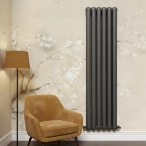 Sorrento Anthracite Vertical 2 Column Designer Radiator | Designer Radiator | Heating | Delivery UK and Ireland | Bathshed