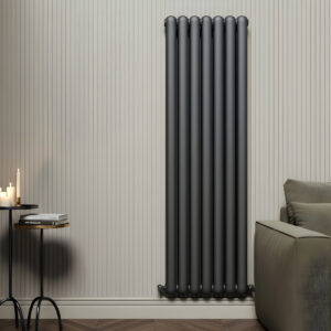 Sorrento Anthracite Vertical 2 Column Designer Radiator | Designer Radiator | Heating | Delivery UK and Ireland | Bathshed