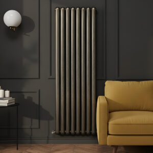 Sorrento Brushed Bronze Vertical Designer Radiator | Designer Radiator | Heating | Delivery UK and Ireland | Bathshed