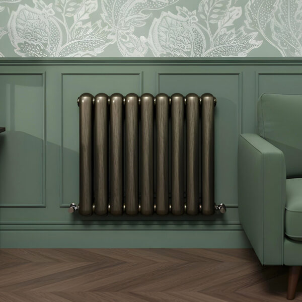 Sorrento Brushed Bronze Horizontal Designer Radiator | Designer Radiator | Heating | Delivery UK and Ireland | Bathshed
