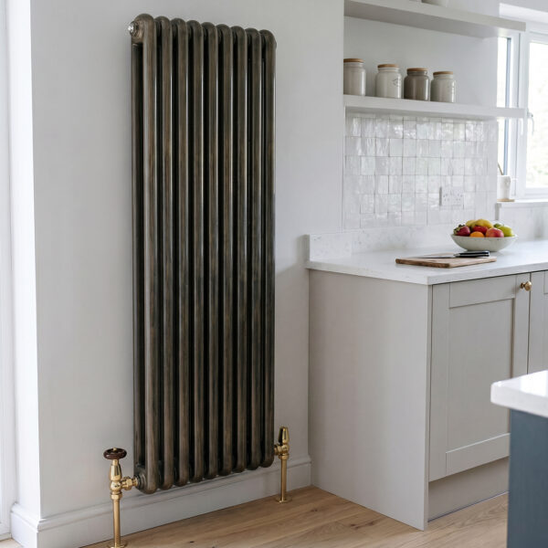 Sorrento Brushed Bronze Vertical Designer Radiator | Designer Radiator | Heating | Delivery UK and Ireland | Bathshed