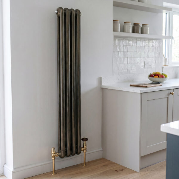 Sorrento Brushed Bronze Vertical Designer Radiator | Designer Radiator | Heating | Delivery UK and Ireland | Bathshed