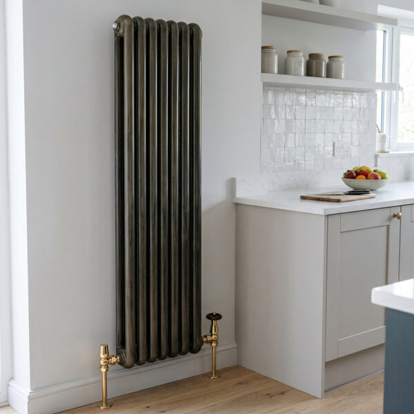Sorrento Brushed Bronze Vertical Designer Radiator | Designer Radiator | Heating | Delivery UK and Ireland | Bathshed