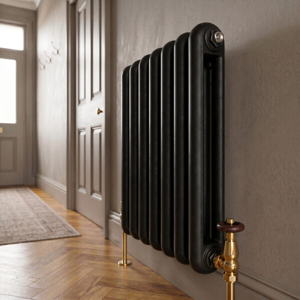 Sorrento Black Horizontal 2 Column Designer Radiator | Designer Radiator | Heating | Delivery UK and Ireland | Bathshed