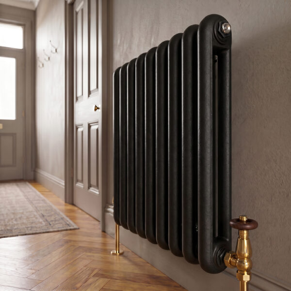 Sorrento Black Horizontal 2 Column Designer Radiator | Designer Radiator | Heating | Delivery UK and Ireland | Bathshed