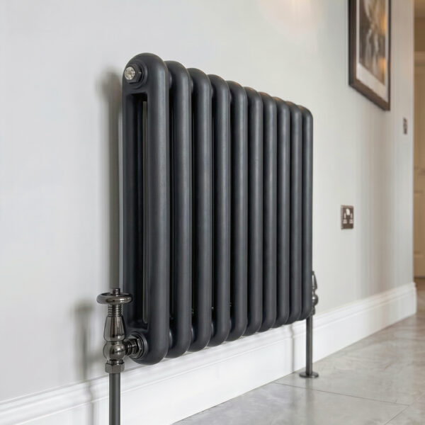 Sorrento Anthracite Horizontal 2 Column Designer Radiator | Designer Radiator | Heating | Delivery UK and Ireland | Bathshed