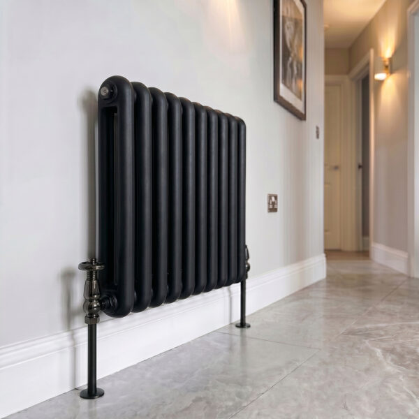 Sorrento Black Horizontal 2 Column Designer Radiator | Designer Radiator | Heating | Delivery UK and Ireland | Bathshed