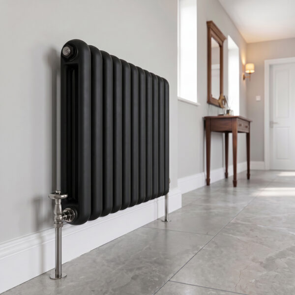 Sorrento Black Horizontal 2 Column Designer Radiator | Designer Radiator | Heating | Delivery UK and Ireland | Bathshed