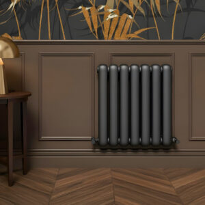 Sorrento Anthracite Horizontal 2 Column Designer Radiator | Designer Radiator | Heating | Delivery UK and Ireland | Bathshed