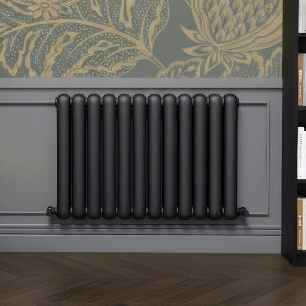 Sorrento Anthracite Horizontal 2 Column Designer Radiator | Designer Radiator | Heating | Delivery UK and Ireland | Bathshed