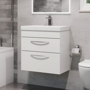 Malone White Wall Hung Vanity Unit | Bathshed | Delivery Ireland & The UK