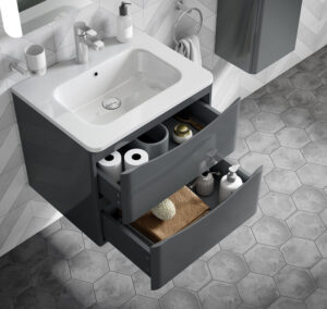 Sophia 500mm Anthracite Wall Hung Vanity Unit