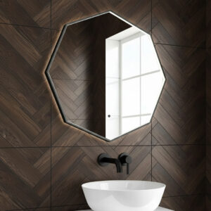 Otto Matt Black LED Mirror | LED Mirrors Ireland And The UK
