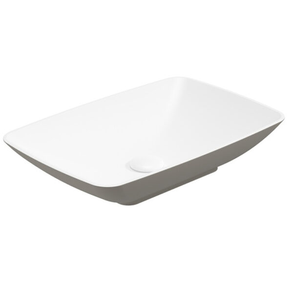 SKAL Rectangle Wash Basin Khaki & Waste