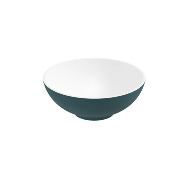SKAL Round Wash Basin White Ocean Blue & Waste