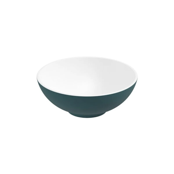 SKAL Round Wash Basin White Ocean Blue & Waste
