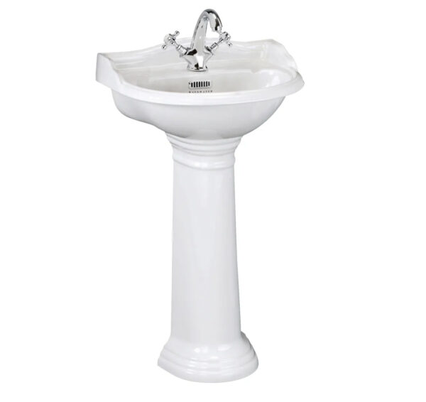 500mm Basin 1 Tap Hole White Ceramic