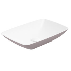 SKAL Rectangle Wash Basin Cashmere Pink Matt & Waste