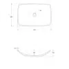 SKAL Rectangle Wash Basin Midnight Grey & Waste - Image 2