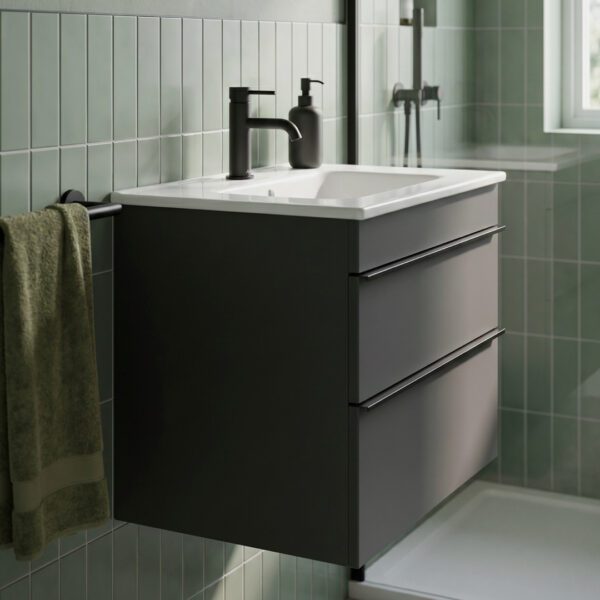 Cava Anthracite wall hung vanity unit - in stock - ireland and the UK