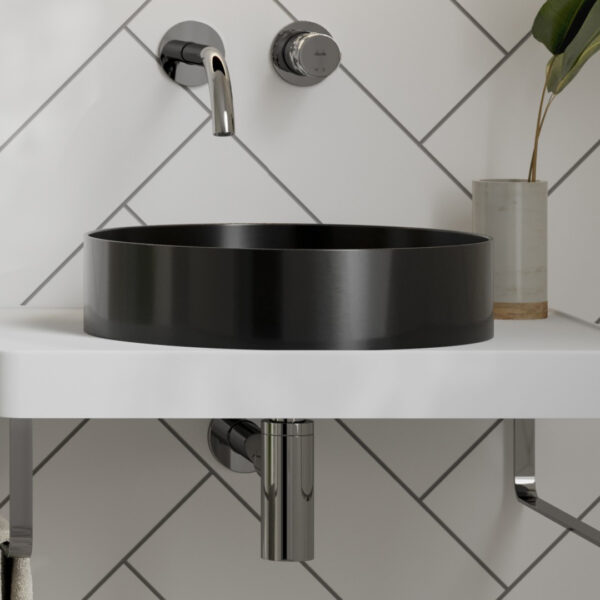 Abode Iox 375mm Steel Basin - PVD | Nationwide shipping UK and Ireland | Bathshed