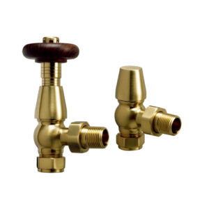 Chelsea Angled Brushed Brass Valves