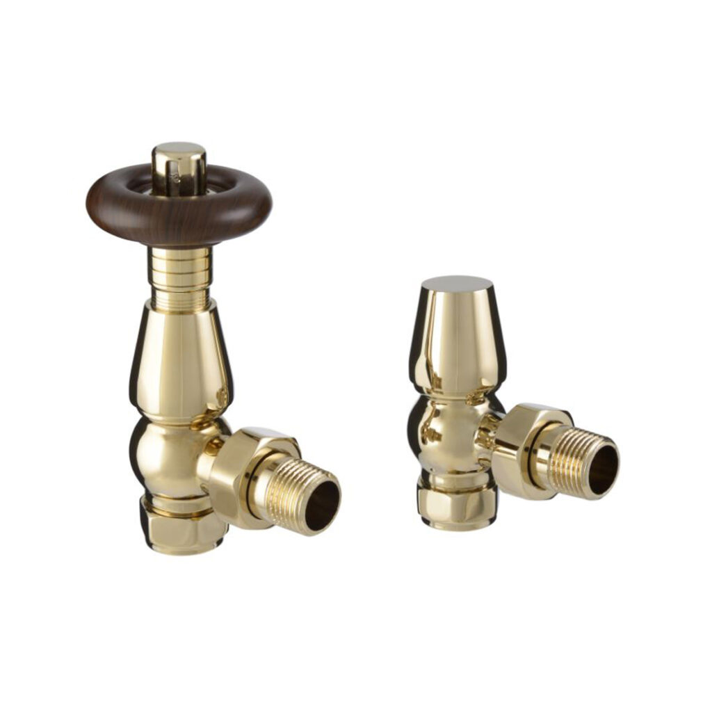 Chelsea Angled Polished Brass Valves