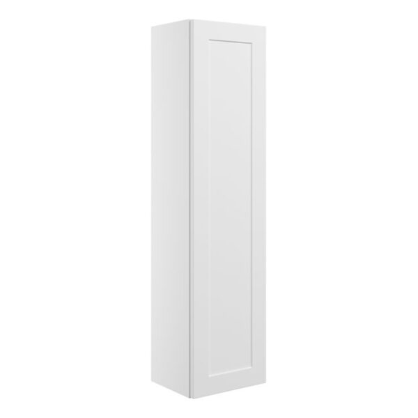 Eden 300mm Wall Hung 1 Door Tall Unit - Matt White