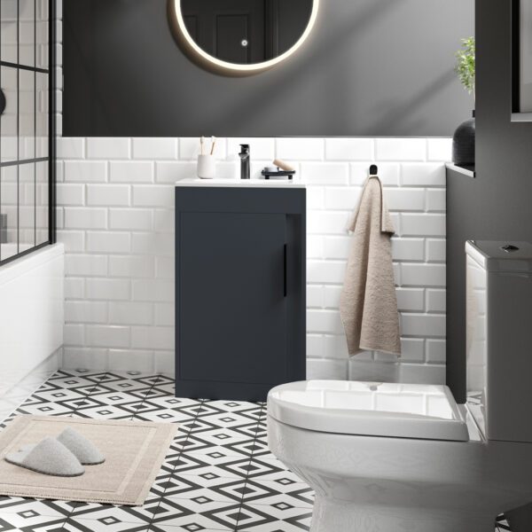 Marlow floorstanding vanity unit | Green, Pink, Blue, Green, Graphite, White | Haven Furniture | Nationwide shipping ireland and the uk | Bathshed