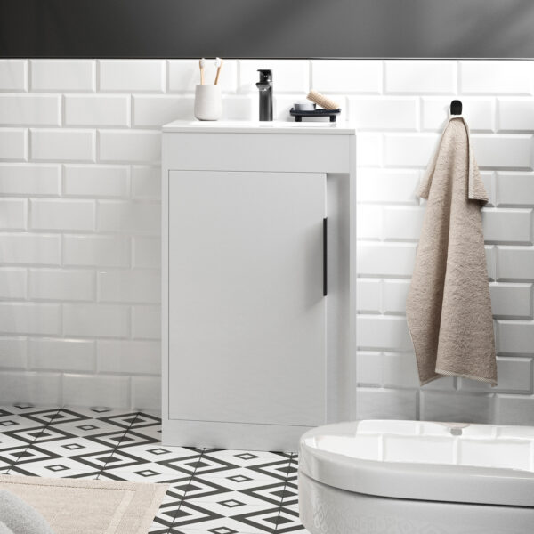 Marlow floorstanding vanity unit | Green, Pink, Blue, Green, Graphite, White | Haven Furniture | Nationwide shipping ireland and the uk | Bathshed