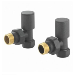 Round Angled Anthracite Valves