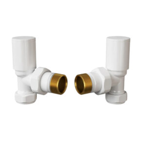 Round Angled White Valves