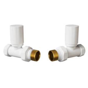 Round Straight White Valves