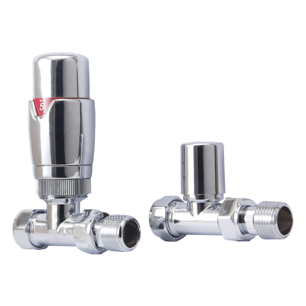 TRV Angled Chrome Valves