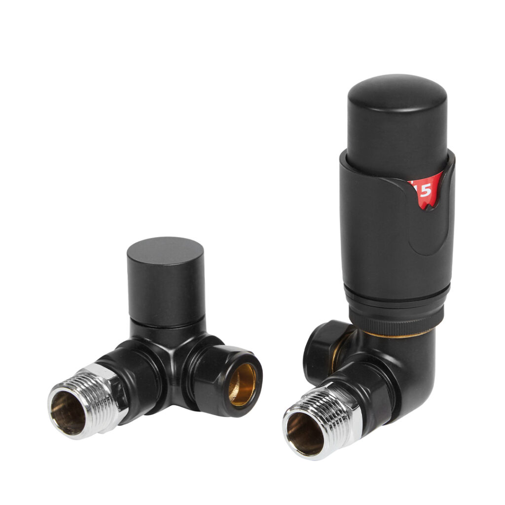 TRV Corner Black Valves