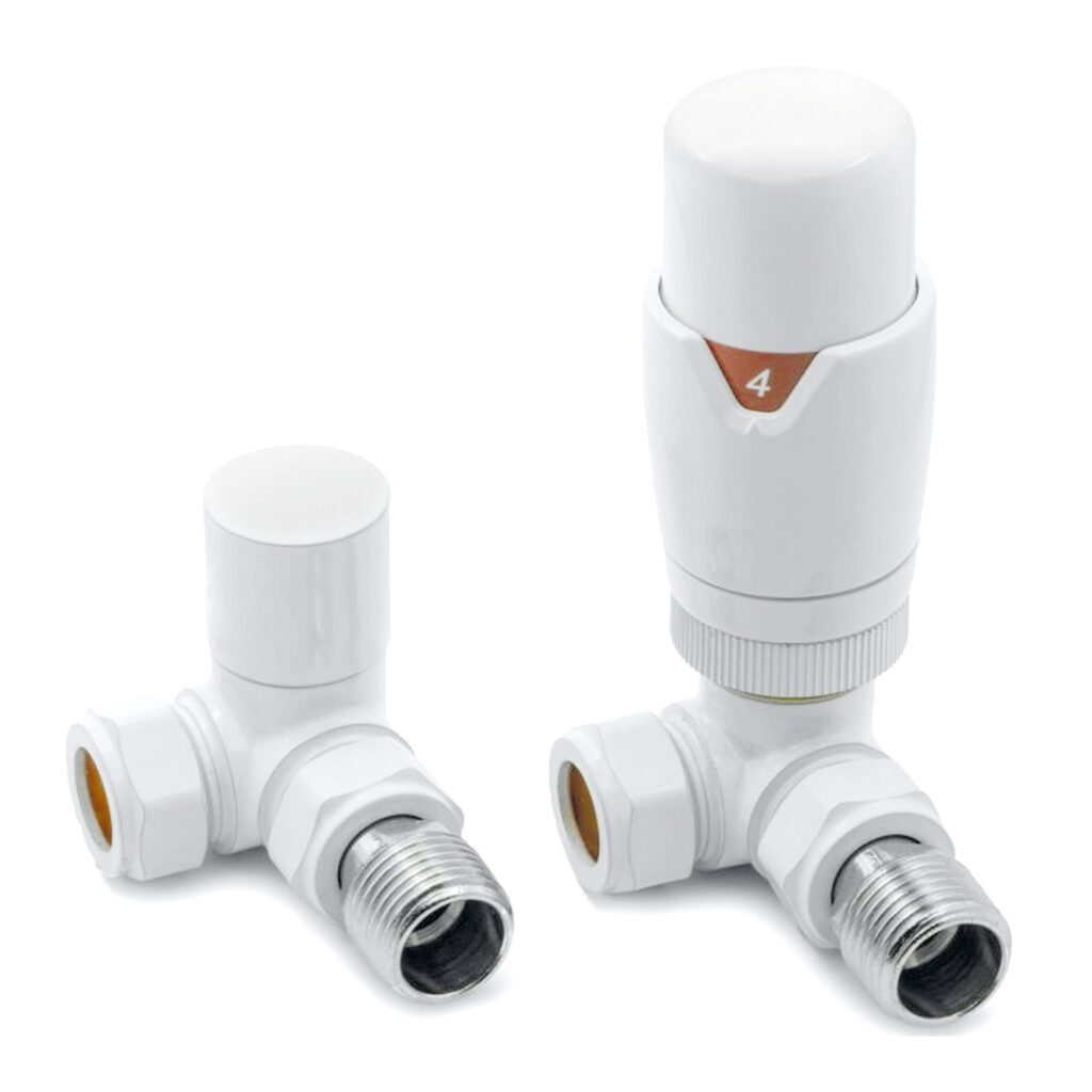 TRV Corner White Valves