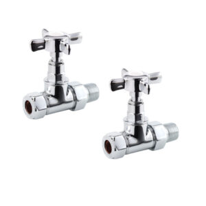 Traditional Straight CrossHead Chrome Valves