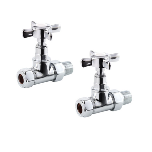 Traditional Straight CrossHead Chrome Valves