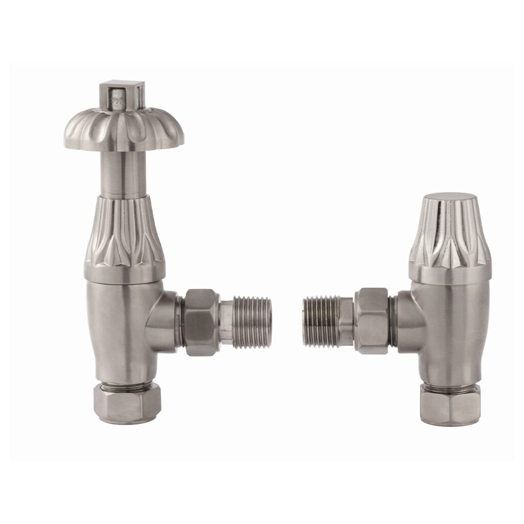 Westminster Angled Satin Nickel Valves