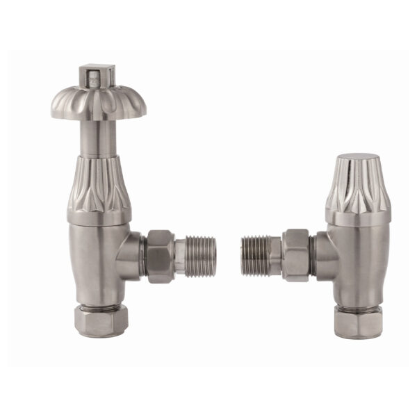 Westminster Angled Satin Nickel Valves