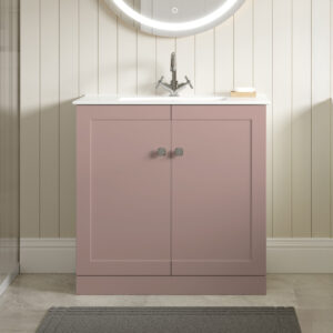 Eden 2 door floorstanding vanity unit | Green, Peony | Haven Furniture | Nationwide shipping ireland and the uk | Bathshed